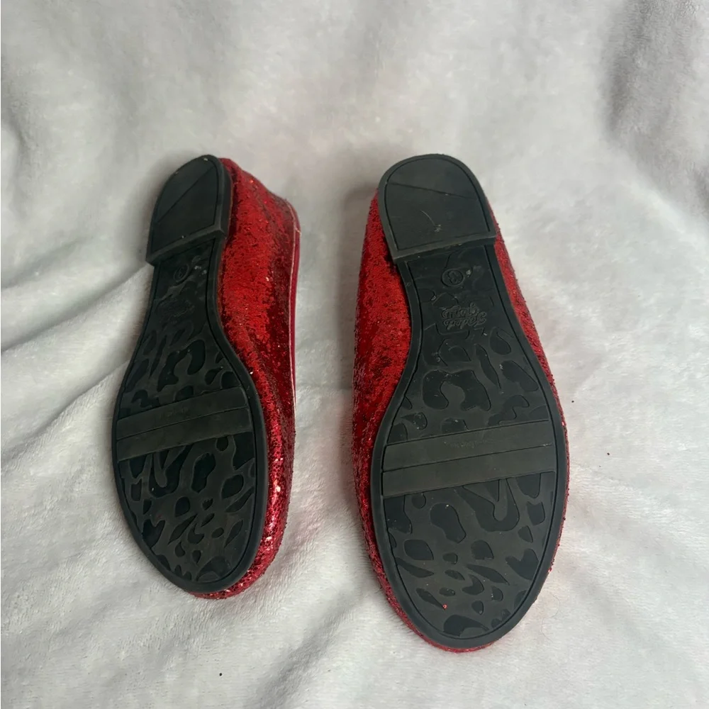 Faded Glory Glittery Red Kids Slippers